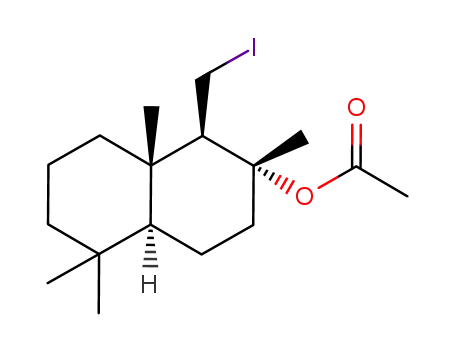 Acetic acid (1R,2R,4aS,8aS)-1-iodomethyl-2,5,5,8a-tetramethyl-decahydro-naphthalen-2-yl ester