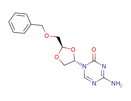 4-Amino-1-((2R,4S)-2-benzyloxymethyl-[1,3]dioxolan-4-yl)-1H-[1,3,5]triazin-2-one