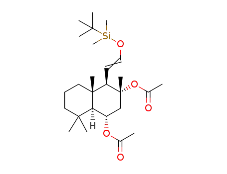 (1S,3R,4R,8aS)-3-(Acetyloxy)-4-{(E/Z)-2-[[tert-butyl(dimethyl)silyl]oxy]ethenyl}-3,4a,8,8-tetramethyldecahydronaphthalen-1-yl acetate