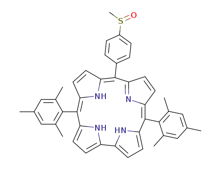10-(4-methylsulfoxyphenyl)-5,15-dimesitylcorrole