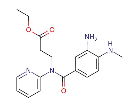 ethyl 3-{[{2-amino-1-(methylamino)phen-4-yl}carbonyl](pyridyn-2-yl)amino}propanoate