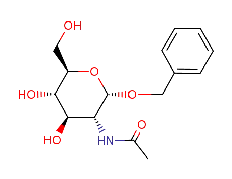 Molecular Structure of 13343-62-9 (BENZYL 2-ACETAMIDO-2-DEOXY-ALPHA-D-GLUCOPYRANOSIDE)