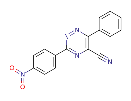 3-(4-nitro-phenyl)-6-phenyl-[1,2,4]triazine-5-carbonitrile