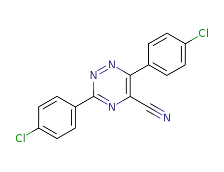 3,6-bis-(4-chloro-phenyl)-[1,2,4]triazine-5-carbonitrile