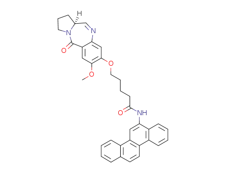 5-(7-methoxy-5-oxo-2,3,5,11a-tetrahydro-1H-benzo[e]pyrrolo[1,2-a][1,4]diazepin-8-yloxy)-pentanoic acid chrysen-6-ylamide