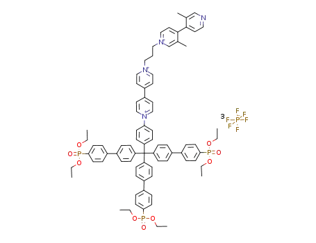 1-{4-[tris{4-(4-phosphonodiethoxyphenyl)phenyl}methyl]phenyl}-1'-(3-[3,3'-dimethyl-4,4'-bipyridyl-1-yl]propyl)-4,4'-bipyridinium tris(hexafluorophosphate)