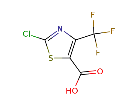 Molecular Structure of 72850-61-4 (2-CHLORO-4-(TRIFLUOROMETHYL)THIAZOLE-5-CARBOXYLIC ACID)