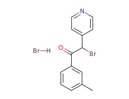 2-bromo-1-(3-methylphenyl)-2-(4-pyridyl)ethanone hydrobromide