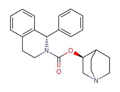(1S)-3,4-dihydro-1-phenyl-2-(1H)-isoquinolinecarboxylic acid (3S)-1-azabicyclo[2.2.2]oct-3-yl ester