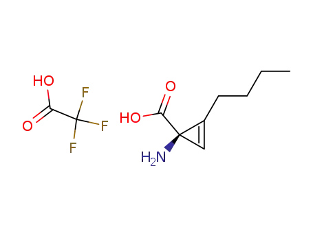 1-amino-2-butyl-cycloprop-2-ene carboxylic acid trifluoroacetic acid salt