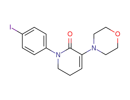 Molecular Structure of 473927-69-4 (1-(4-Iodophenyl)-3-morpholino-5,6-dihydropyridin-2(1H)-one)