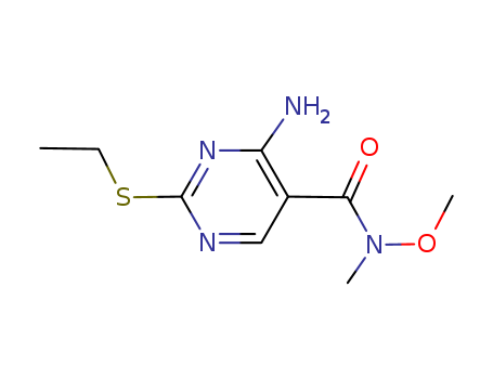 5-Pyrimidinecarboxamide, 4-amino-2-(ethylthio)-N-methoxy-N-methyl-