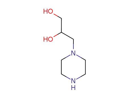 Molecular Structure of 7483-59-2 (3-(1-Piperazinyl)-1,2-propanediol)