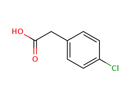 Molecular Structure of 1878-66-6 (4-Chlorophenylacetic acid)