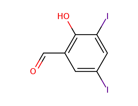 Molecular Structure of 2631-77-8 (3,5-DIIODOSALICYLALDEHYDE)