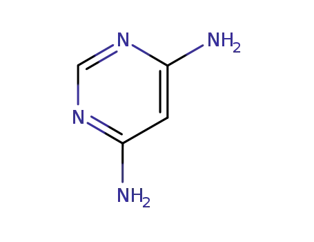 Molecular Structure of 2434-56-2 (4,6-Diaminopyrimidine)