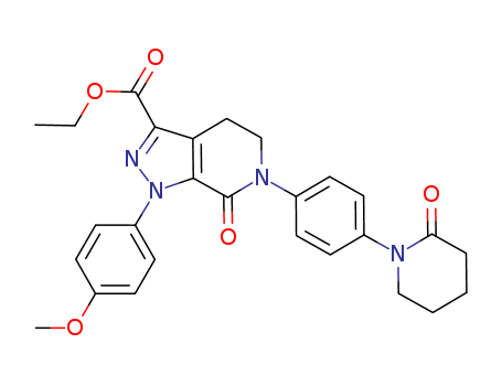 1-(4-Methoxyphenyl)-7-oxo-6-[4-(2-oxopiperidin-1-yl)phenyl]-4,5,6,7-tetrahydro-1H-pyrazolo[3,4-c]pyridine-3-carboxylic acid ethyl ester