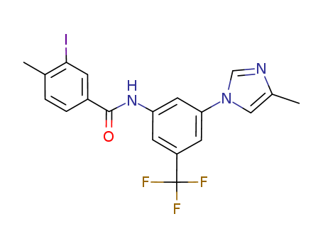 N-(3-(TRIFLUOROMETHYL)-5-(4-METHYL-1H-IMIDAZOL-1-YL)PHENYL)-3-IODO-4-METHYLBENZAMIDE