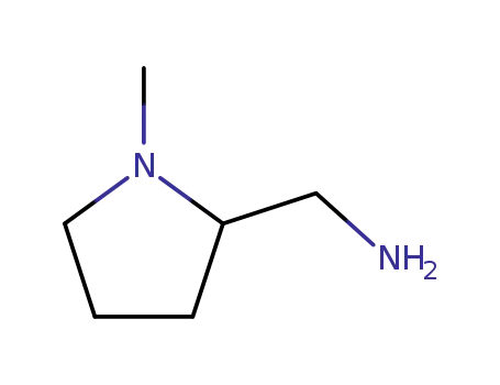 Molecular Structure of 26171-06-2 (1-methylpyrrolidine-2-methylamine)