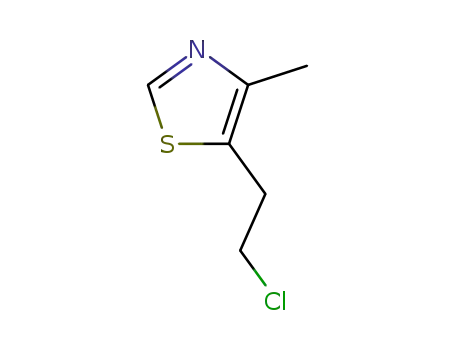 Molecular Structure of 533-45-9 (Clomethiazole)