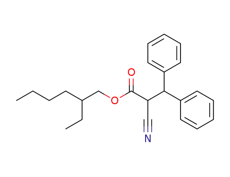 2-cyano-3,3-diphenyl-propionic acid 2-ethylhexyl ester