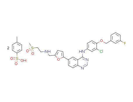 388082-78-8,Lapatinib ditosylate,GW572016F;Tykerb;UNII-G873GX646R;Lapatinib ditosylate;