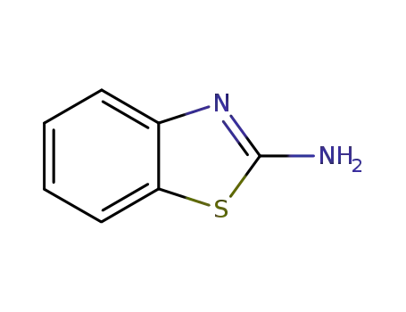 Molecular Structure of 136-95-8 (2-Benzothiazolamine)