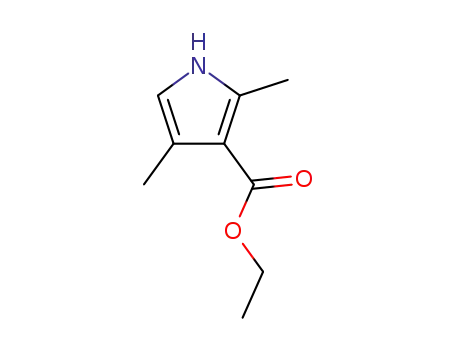 Molecular Structure of 2199-51-1 (Ethyl 2,4-dimethyl-1H-pyrrole-3-carboxylate)
