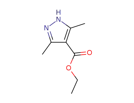 Molecular Structure of 35691-93-1 (ETHYL 3,5-DIMETHYL-1H-4-PYRAZOLECARBOXYLATE)
