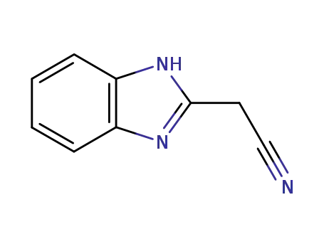 Molecular Structure of 4414-88-4 (2-(Cyanomethyl)benzimidazole)
