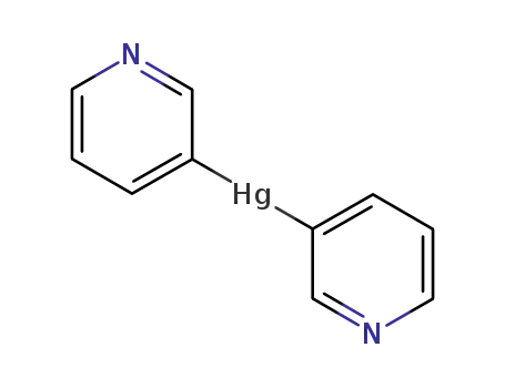 Molecular Structure of 20738-78-7 (Bis(3-pyridyl)mercury(II))
