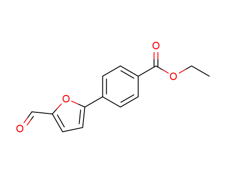 Molecular Structure of 19247-87-1 (ETHYL 4-(5-FORMYL-2-FURYL)BENZOATE)