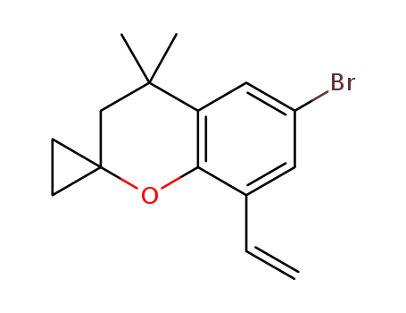 6-bromo-3,4-dihydro-4,4-dimethyl-8-vinylspiro[2H-1-benzopyran-2,1'-cyclopropane]