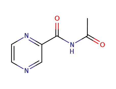 Molecular Structure of 135742-53-9 (N-ACETYLPYRAZINE-2-CARBOXAMIDE)