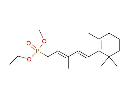 methyl ethyl 3-methyl-5-(2,6,6-trimethyl-1-cyclohexen-1-yl)-2,4-pentadienylphosphonate