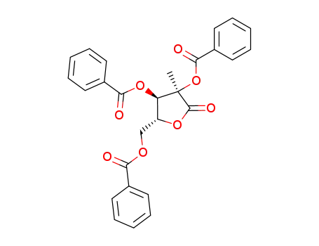 Molecular Structure of 7392-74-7 (2,3,5-Tri-O-benzoyl-2-C-methyl-D-ribonic acid-1,4-lactone)