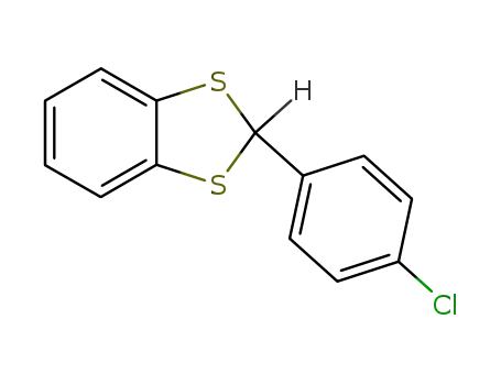 Molecular Structure of 62102-59-4 (1,3-Benzodithiole, 2-(4-chlorophenyl)-)