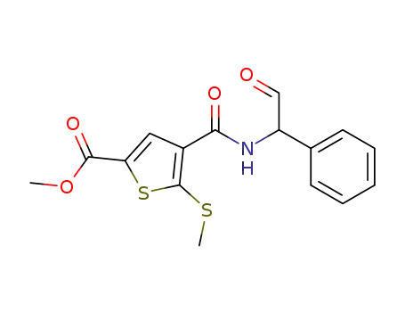 methyl 5-methylthio-4-[N-(2-oxo-1-phenylethyl)carbamoyl]thiophene-2-carboxylate
