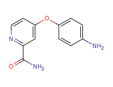 Molecular Structure of 284462-80-2 (4-(2-Carbamoyl-pyridin-4-yloxy)aniline)