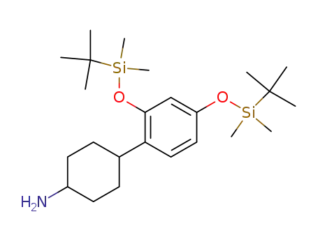 trans-4-(2,4-Bis{[tert-butyl(dimethyl)silyl]oxy}phenyl)cyclohexylamine