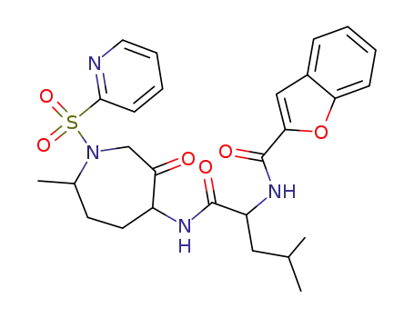 benzofuran-2-carboxylic acid{(S)-3-methyl-1-[(4S,7R)-7-methyl-3-oxo-1-(pyridine-2-sulfonyl)-azepan-4-ylcarbamoyl]-butyl}-amide