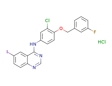 N-(3-Chloro-4-(3-fluorobenzyloxy)phenyl)-6-iodoquinazolin-4-aMine drochloride