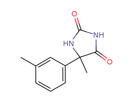 Molecular Structure of 652992-46-6 (2,4-Imidazolidinedione, 5-methyl-5-(3-methylphenyl)-)