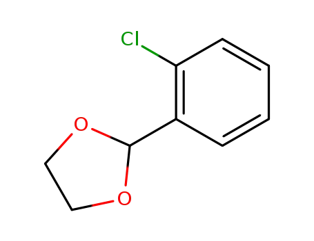 Molecular Structure of 7366-47-4 (1,3-Dioxolane, 2-(2-chlorophenyl)-)
