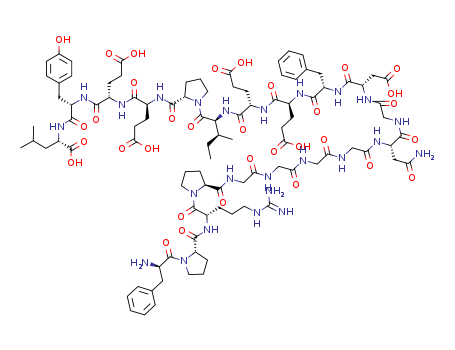 128270-60-0,Bivalirudin,L-Leucine,D-phenylalanyl-L-prolyl-L-arginyl-L-prolylglycylglycylglycylglycyl-L-asparaginylglycyl-L-a-aspartyl-L-phenylalanyl-L-a-glutamyl-L-a-glutamyl-L-isoleucyl-L-prolyl-L-a-glutamyl-L-a-glutamyl-L-tyrosyl-;126:PN: WO2004076484 PAGE: 31 claimed protein;Angiomax;BG 8967;Hirulog;Hirulog 1;Bivalirudin Trifluoroacetate;