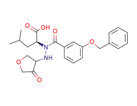 (3RS)-3-[N-(3-benzyloxybenzoyl)-L-leucinylamino]tetrahydrofuran-4-one