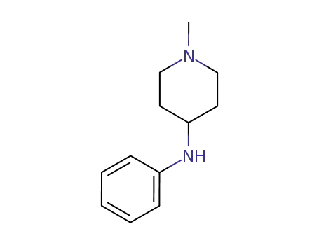 Molecular Structure of 22261-94-5 (N-(1-METHYLPIPERIDIN-4-YL)ANILINE)