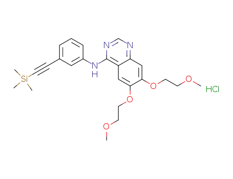 6,7-bis(2-methoxyethoxy)-N-[3-[(trimethylsilyl)ethynyl]phenyl]-4-quinazolinamine, monohydrochloride