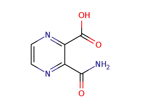 Molecular Structure of 67367-37-7 (PYRAZINE-2,3-DICARBOXYLIC ACID MONOAMIDE)