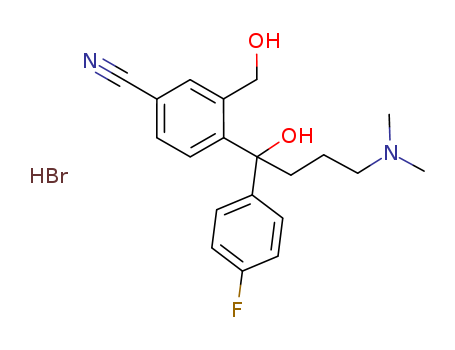103146-26-5,4-[4-(Dimethylamino)-1-(4-fluorophenyl)-1-hydroxybutyl]-3-(hydroxymethyl)benzonitrile hydrobromide,Benzonitrile,4-[4-(dimethylamino)-1-(4-fluorophenyl)-1-hydroxybutyl]-3-(hydroxymethyl)-,monohydrobromide (9CI);